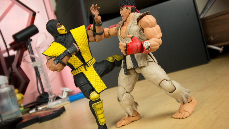 Illustration for article titled Storm Collectibles' Ryu And Scorpion Figures Are The Best Around